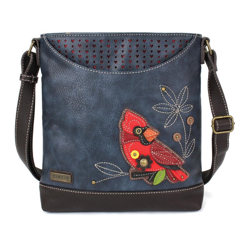 CHALA Sweet Messenger Mid Size Shoulder Purse with Adjustable Strap - Cardinal - navy - Image 1